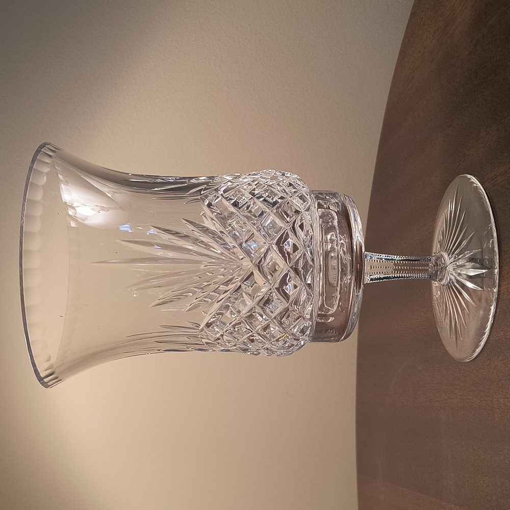 Wedgwood Cut Crystal Glass Hurricane Lamp